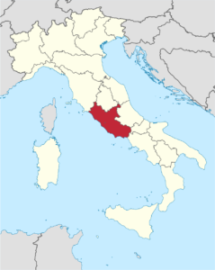 map of lazio