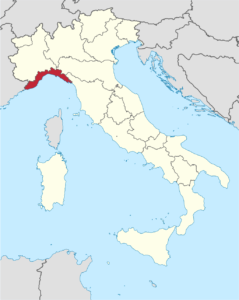 Liguria map