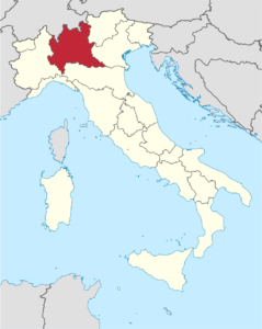 map of Lombardy