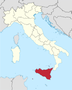 map of Sicily