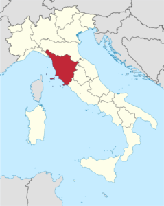 Map of Tuscany